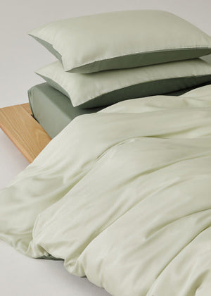 Adeline Pastel Silky Cooling TENCEL™ Bedding Set - Brown