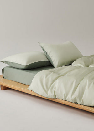 Adeline Pastel Silky Cooling TENCEL™ Bedding Set - Brown