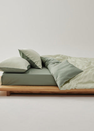 Adeline Pastel Silky Cooling TENCEL™ Bedding Set - Brown