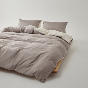 Adeline Pastel Silky Cooling TENCEL™ Bedding Set in Coffee