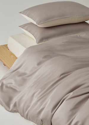 Adeline Pastel Silky Cooling TENCEL™ Bedding Set in Coffee