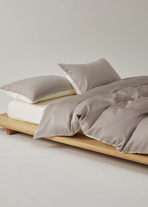 Adeline Pastel Silky Cooling TENCEL™ Bedding Set in Coffee