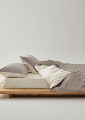 Adeline Pastel Silky Cooling TENCEL™ Bedding Set / Cream