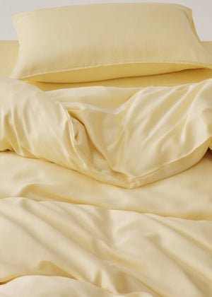 Adeline Pastel Silky Cooling TENCEL™ Bedding Set - Brown