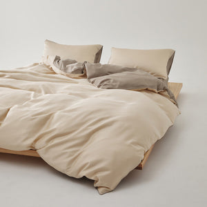 Adeline Pastel Silky Cooling TENCEL™ Bedding Set in Coffee