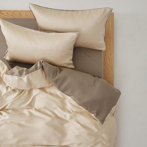 Adeline Pastel Silky Cooling TENCEL™ Bedding Set in Coffee
