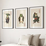 Matsumoto Hoji Frog Wall Art Prints Decor Set