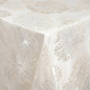 Allium Jacquard Tablecloth – Off White
