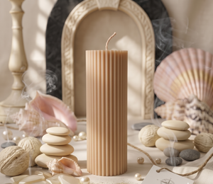 Ribbed Candle | Effortless Home Decor