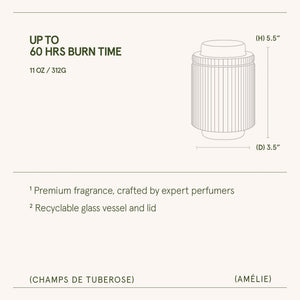 Amélie –  Champs de Tuberose Candle