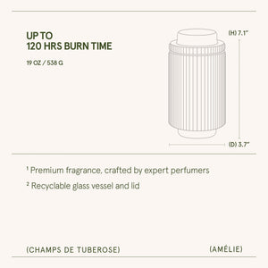 Amélie –  Champs de Tuberose Candle