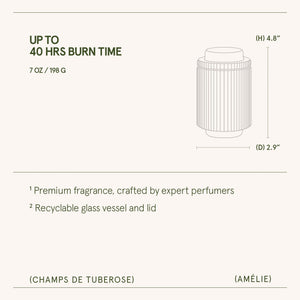 Amélie –  Champs de Tuberose Candle
