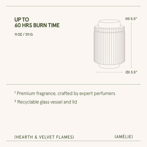 Amélie – Hearth & Velvet Flames 11oz Candle