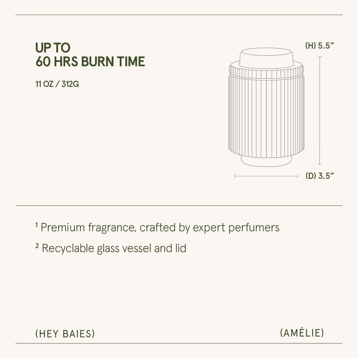 Amélie –  Hey Baies Candle