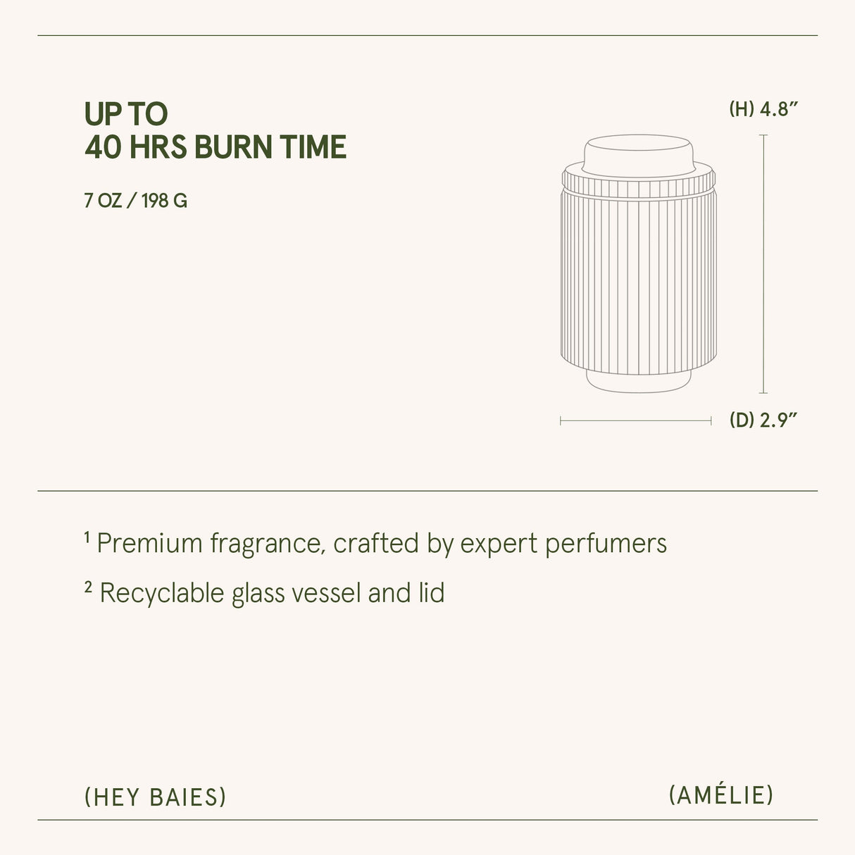 Amélie –  Hey Baies Candle