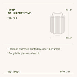 Amélie –  Hey Baies Candle