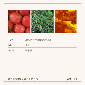 Amélie – Pomegranate & Pine Candle