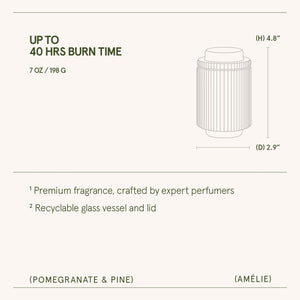 Amélie – Pomegranate & Pine Candle