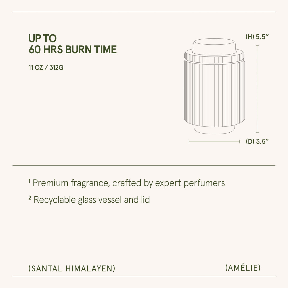 Amélie –  Santal Himalayen Candle