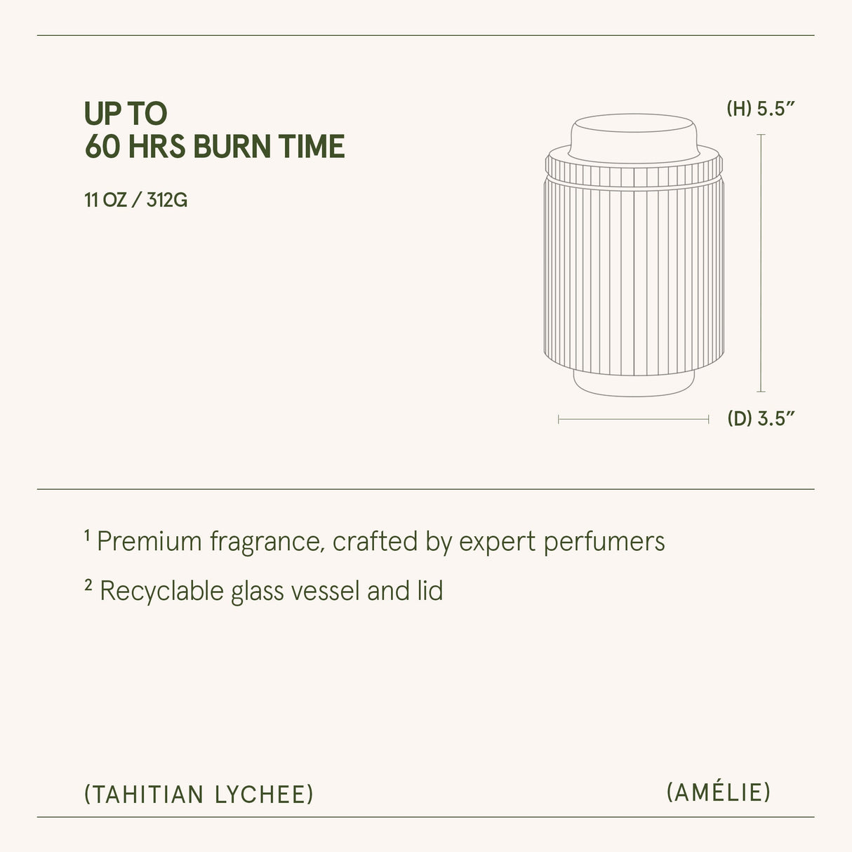 Amélie – Tahitian Lychee Candle