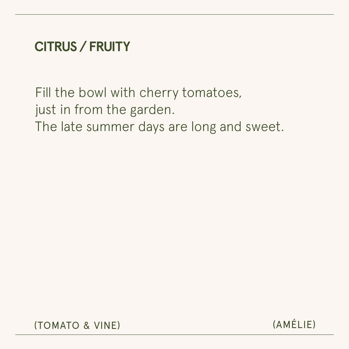 Amélie – Tomato & Vine Candle