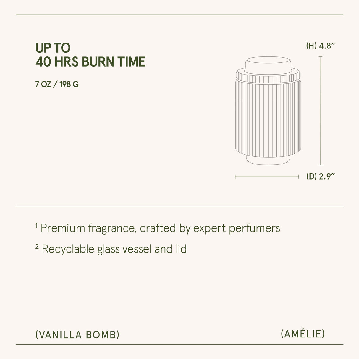 Amélie – Vanilla Bomb Candle