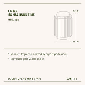 Amélie – Watermelon Mint Zest Candle