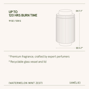 Amélie – Watermelon Mint Zest Candle