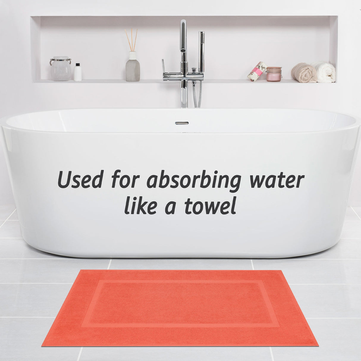 American Soft Linen Bekos 100% Cotton Bath Mat Set, 2 Piece 20x34 inches Bath Mats for Bathroom