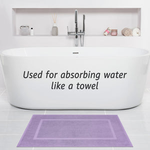 American Soft Linen Bekos 100% Cotton Bath Mat Set, 2 Piece 20x34 inches Bath Mats for Bathroom