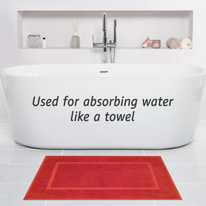 American Soft Linen Bekos 100% Cotton Bath Mat Set, 2 Piece 20x34 inches Bath Mats for Bathroom