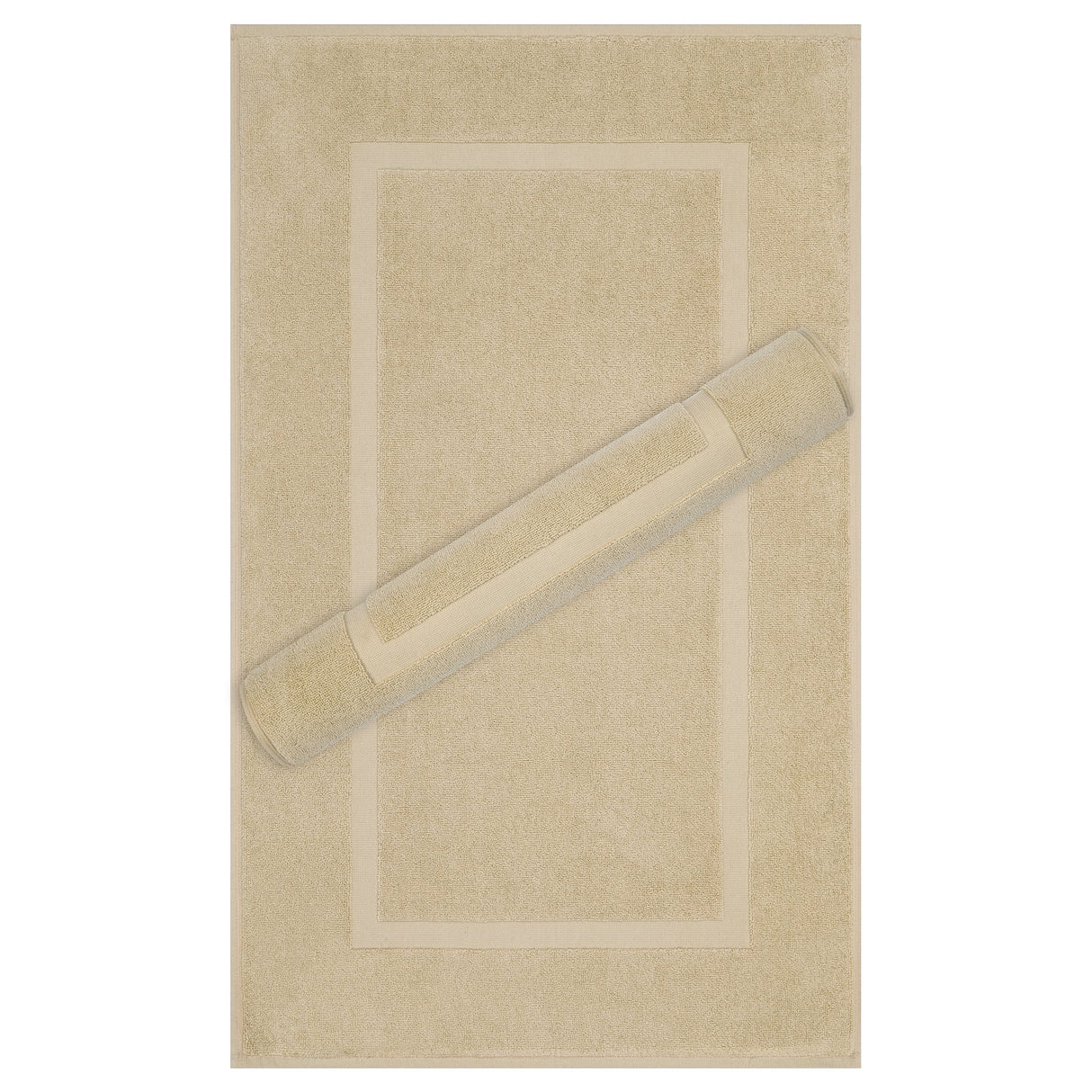 American Soft Linen Bekos 100% Cotton Bath Mat Set, 2 Piece 20x34 inches Bath Mats for Bathroom
