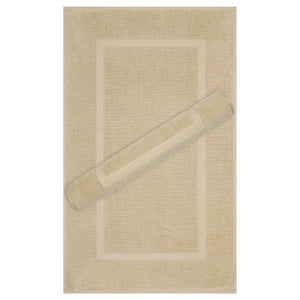 American Soft Linen Bekos 100% Cotton Bath Mat Set, 2 Piece 20x34 inches Bath Mats for Bathroom