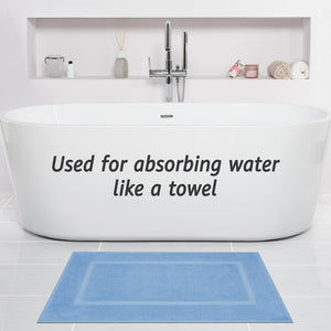American Soft Linen Bekos 100% Cotton Bath Mat Set, 2 Piece 20x34 inches Bath Mats for Bathroom