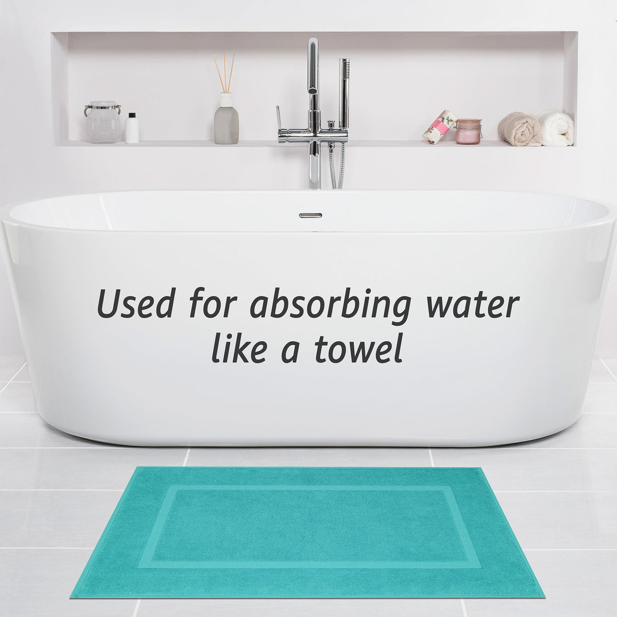 American Soft Linen Bekos 100% Cotton Bath Mat Set, 2 Piece 20x34 inches Bath Mats for Bathroom