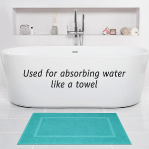 American Soft Linen Bekos 100% Cotton Bath Mat Set, 2 Piece 20x34 inches Bath Mats for Bathroom