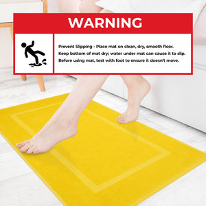 American Soft Linen Bekos 100% Cotton Bath Mat Set, 2 Piece 20x34 inches Bath Mats for Bathroom