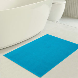 American Soft Linen 100% Cotton Bath Mat Rugs, 17x24 inches with Silicone Backing, Soft Absorbent Grip-Enhanced Bath Mats for Bathroom