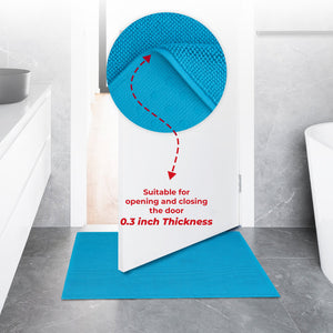 American Soft Linen 100% Cotton Bath Mat Rugs, 17x24 inches with Silicone Backing, Soft Absorbent Grip-Enhanced Bath Mats for Bathroom