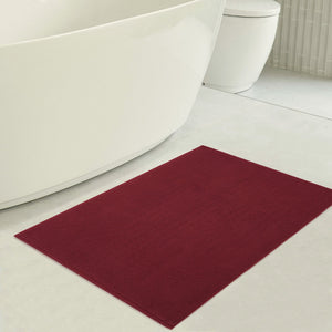 American Soft Linen 100% Cotton Bath Mat Rugs, 17x24 inches with Silicone Backing, Soft Absorbent Grip-Enhanced Bath Mats for Bathroom