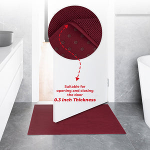 American Soft Linen 100% Cotton Bath Mat Rugs, 17x24 inches with Silicone Backing, Soft Absorbent Grip-Enhanced Bath Mats for Bathroom