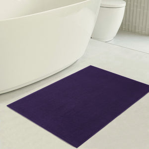American Soft Linen 100% Cotton Bath Mat Rugs, 17x24 inches with Silicone Backing, Soft Absorbent Grip-Enhanced Bath Mats for Bathroom