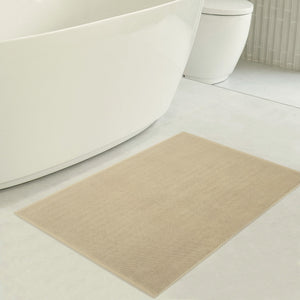 American Soft Linen 100% Cotton Bath Mat Rugs, 20x34 inches with Silicone Backing, Soft Absorbent Grip-Enhanced Bath Mats for Bathroom