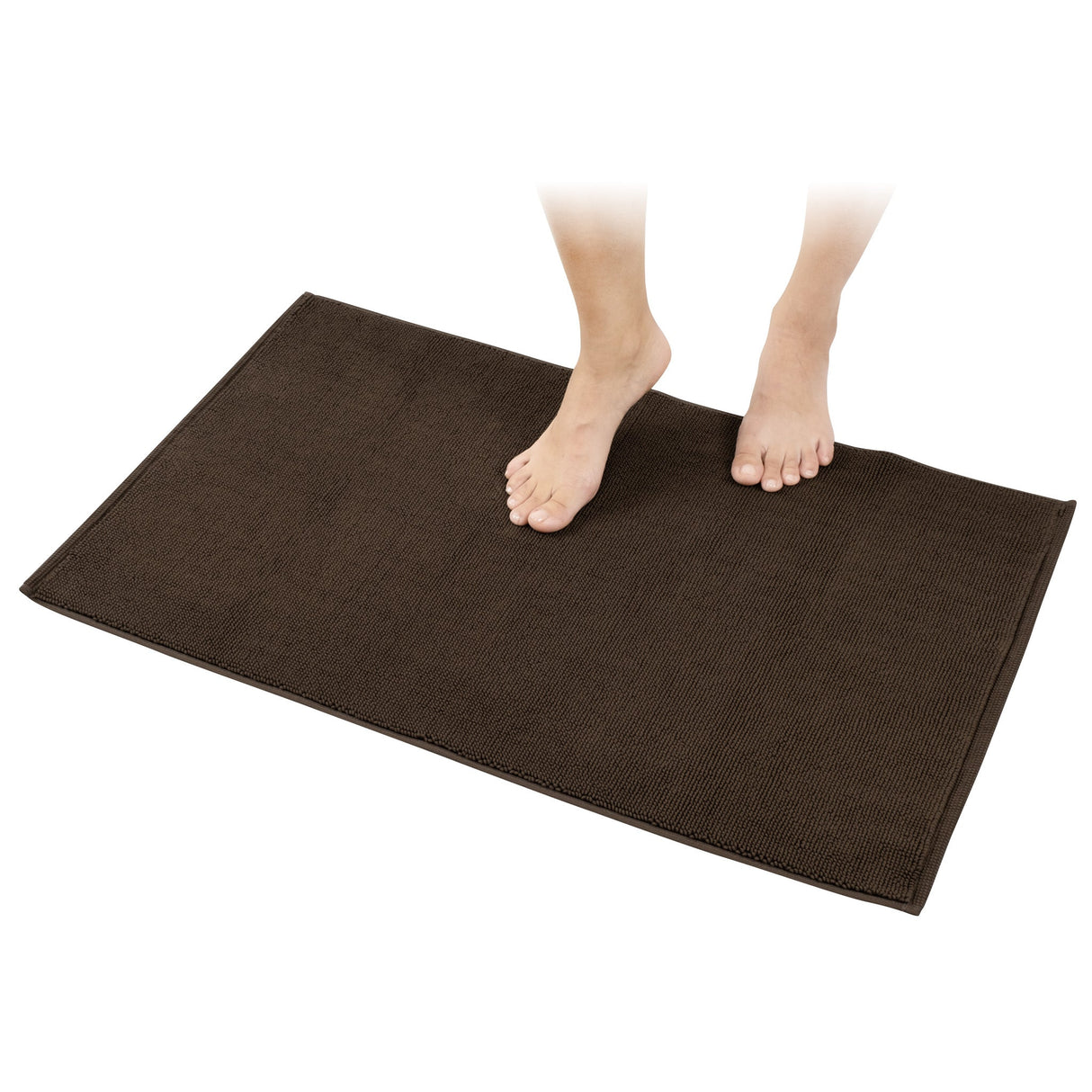 American Soft Linen 100% Cotton Bath Mat Rugs, 20x34 inches with Silicone Backing, Soft Absorbent Grip-Enhanced Bath Mats for Bathroom