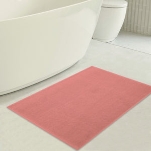 American Soft Linen 100% Cotton Bath Mat Rugs, 20x34 inches with Silicone Backing, Soft Absorbent Grip-Enhanced Bath Mats for Bathroom
