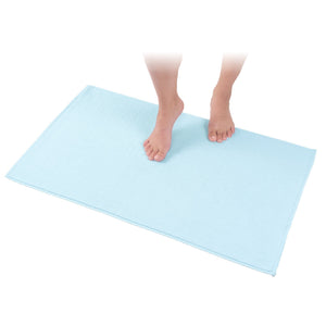 American Soft Linen 100% Cotton Bath Mat Rugs, 20x34 inches with Silicone Backing, Soft Absorbent Grip-Enhanced Bath Mats for Bathroom