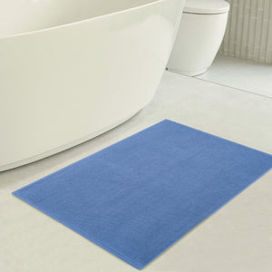 American Soft Linen 100% Cotton Bath Mat Rugs, 20x34 inches with Silicone Backing, Soft Absorbent Grip-Enhanced Bath Mats for Bathroom