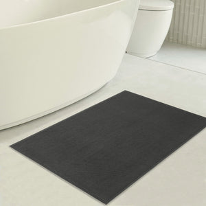 American Soft Linen 100% Cotton Bath Mat Rugs, 20x34 inches with Silicone Backing, Soft Absorbent Grip-Enhanced Bath Mats for Bathroom