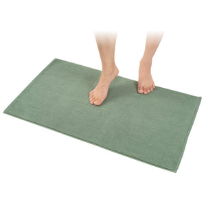American Soft Linen 100% Cotton Bath Mat Rugs, 20x34 inches with Silicone Backing, Soft Absorbent Grip-Enhanced Bath Mats for Bathroom