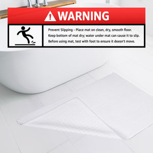 American Soft Linen 100% Cotton Bath Mat Rugs, 20x34 inches with Silicone Backing, Soft Absorbent Grip-Enhanced Bath Mats for Bathroom